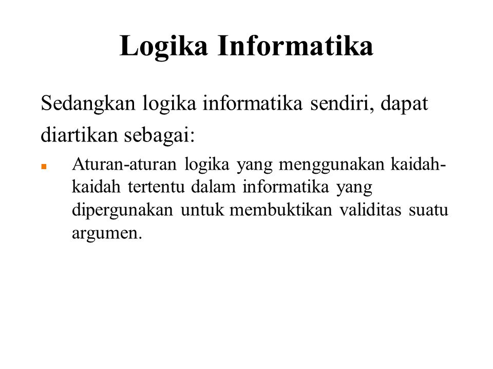 Kumpulan Materi Logika Informatika Paket Lengkap Terbaru